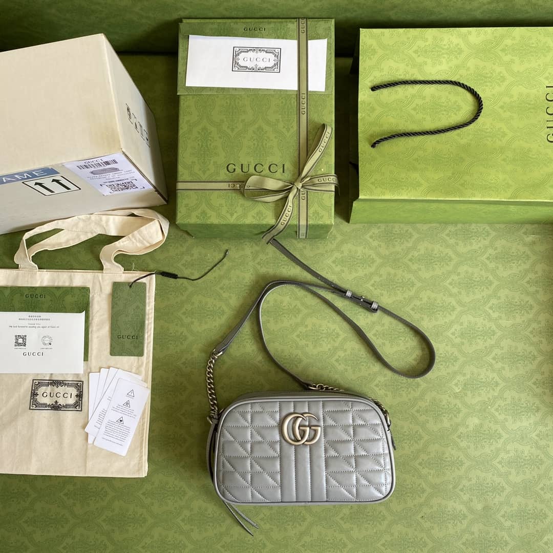 Gvc*1 Marmont Dupe GG Small Matelassé Shoulder Bag Replica 447632