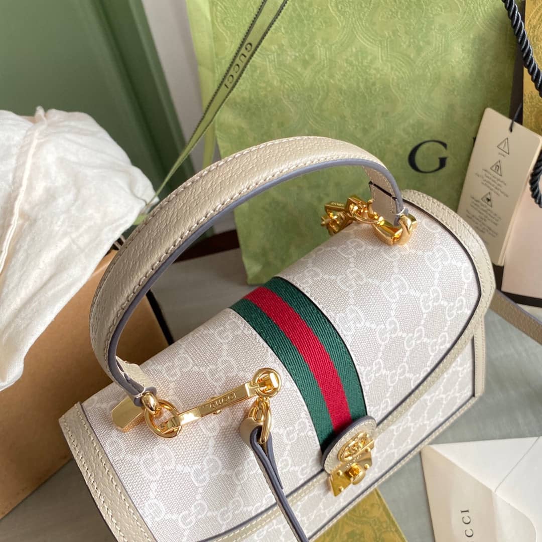 Gvc*1 Ophidia Small Top Handle Shoulder Bag With Web 651055 Replica