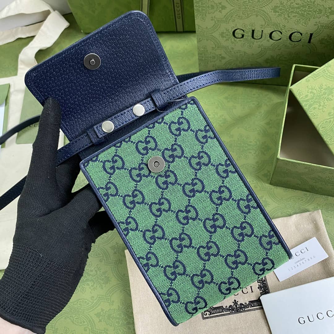 Gvc*1 GG Multicolor Mini Phone Bag Replica 657582