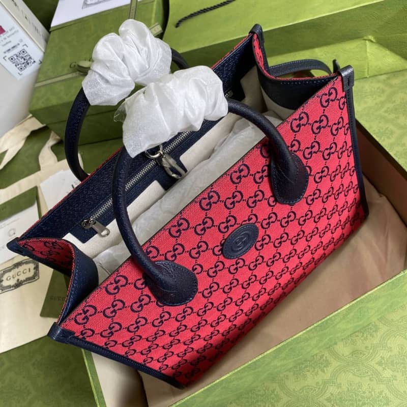 Gvc*1 Les Pommes Large Tote Replica Red 659980