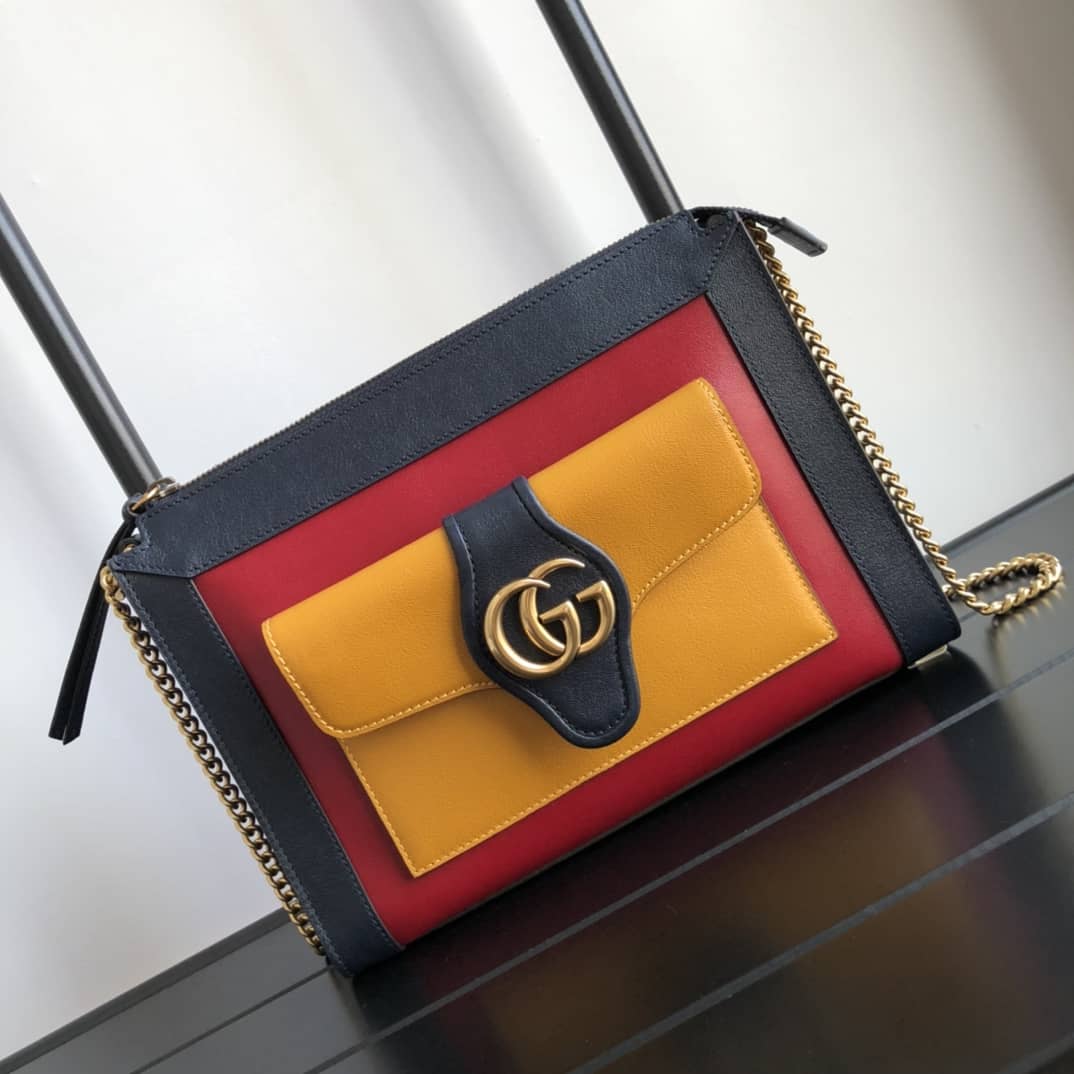 Gvc*1 Small Shoulder Bag With Double G Replica Blue 648999