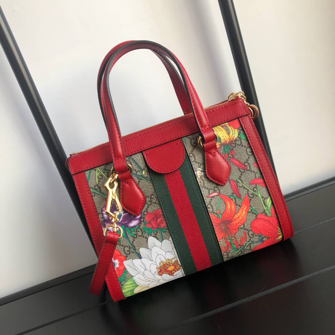 Gvc*1 GG Svp*me Ophidia Small Tote Shoulder Bag Replica Red 547551