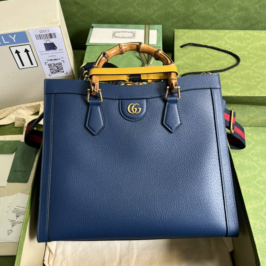 Gvc*1 Diana Medium Blue 678842 Replica Tote Bag