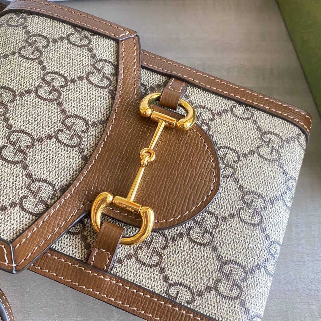 Best Replica Gvc*1 Horsebit 1955 Mini Bag Replica Brown 625615(ColaReps)