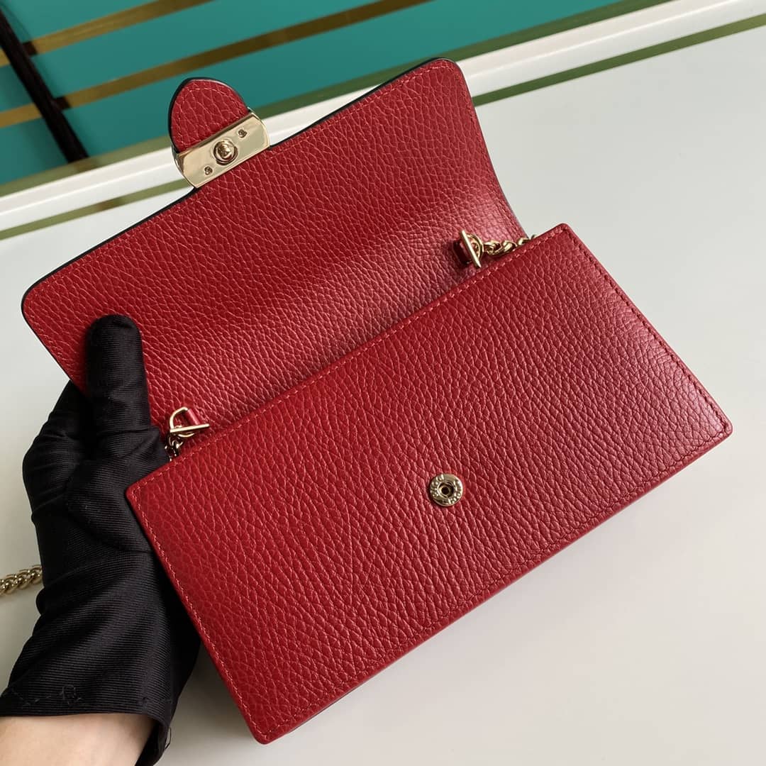 Gvc*1 Interlocking Crossbody Bag Chain Wallet Replica 510314