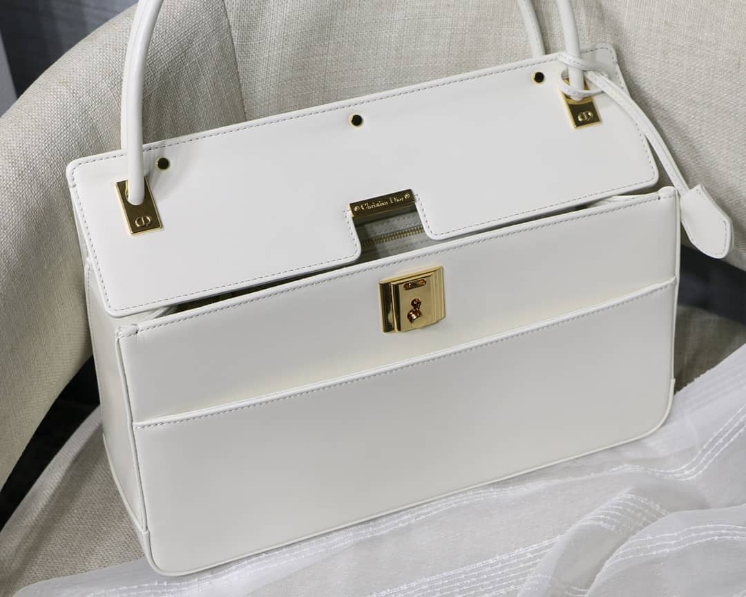 D10r Latte Smooth Calfskin Parisienne Bag