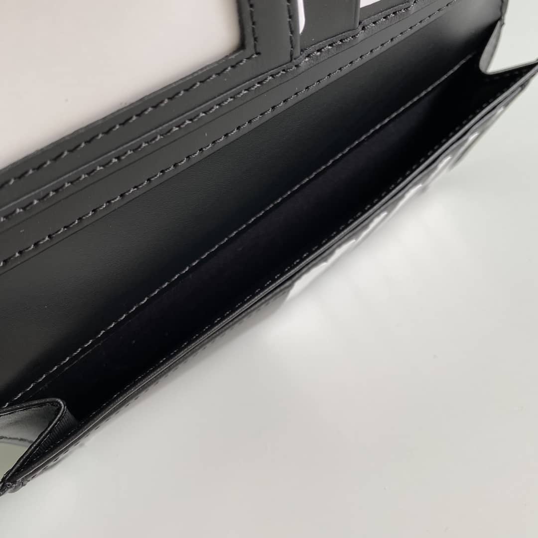 Gvc*1 Bill PVC Leather Long Wallet Replica 408836