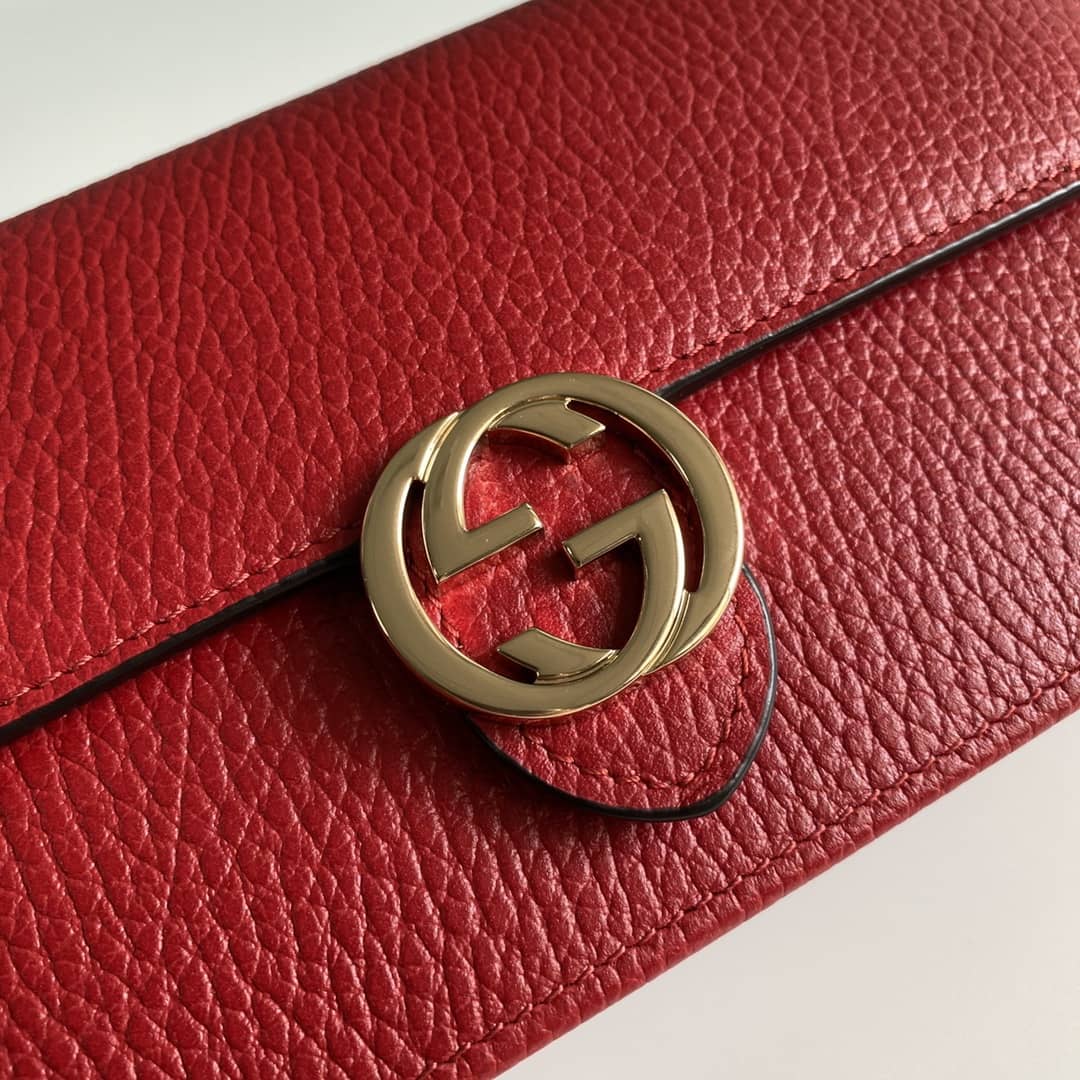 Gvc*1 Interlocking Crossbody Bag Chain Wallet Replica 510314