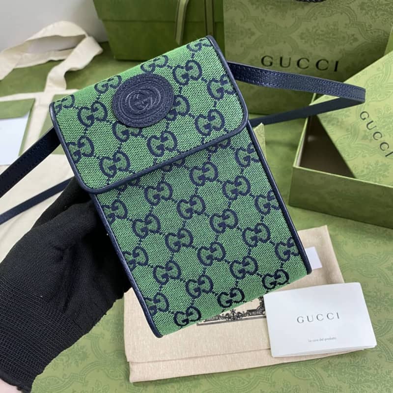 Gvc*1 GG Multicolor Mini Bag Replica Green 657582