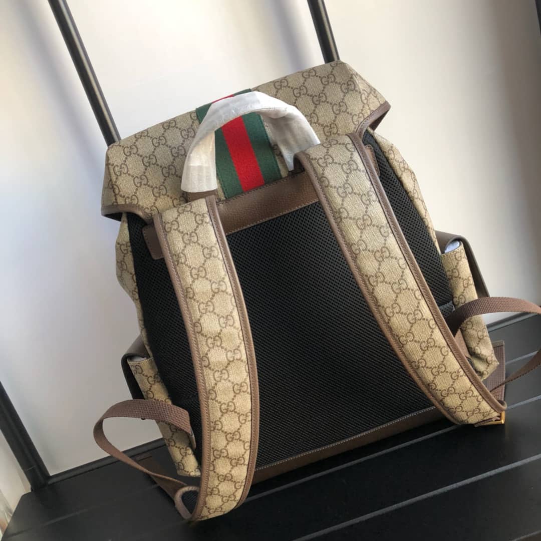 Gvc*1 Ophidia GG Medium Svp*me Canvas Replica Backpack 598140
