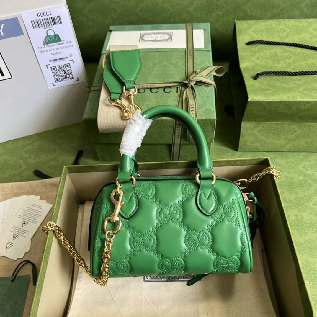 Gvc*1 GG Matelassé Leather Top Handle Shoulder Bag 702251 Replica