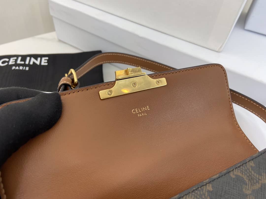 Ce1i*e Triomphe Bag Dupe Triomphe Teen 20CM