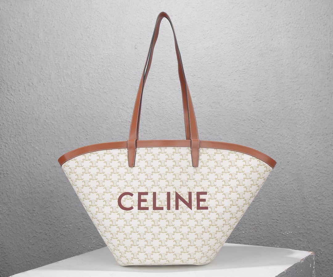 Ce1i*e Triomphe Bag Dupe Large Couffin Triomphe Canvas Print Tote