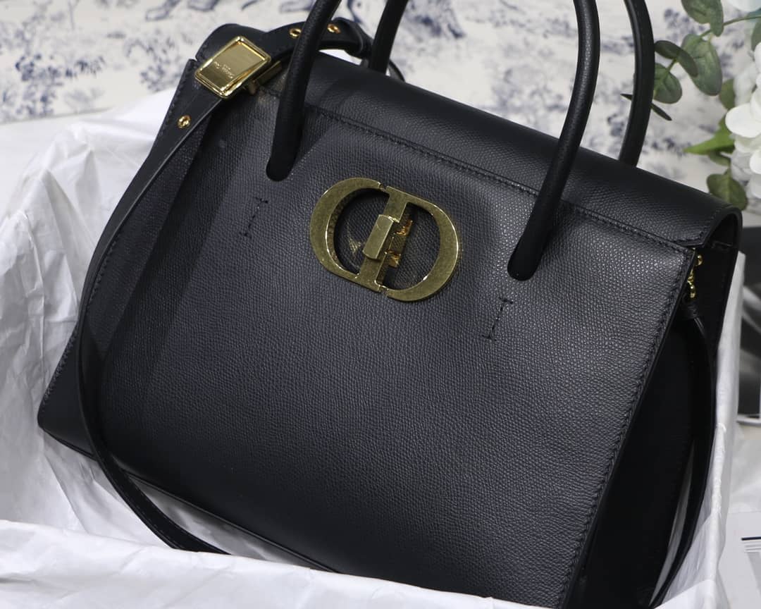 Chr1st1an D10r Box Calfskin Large St. Honore Tote