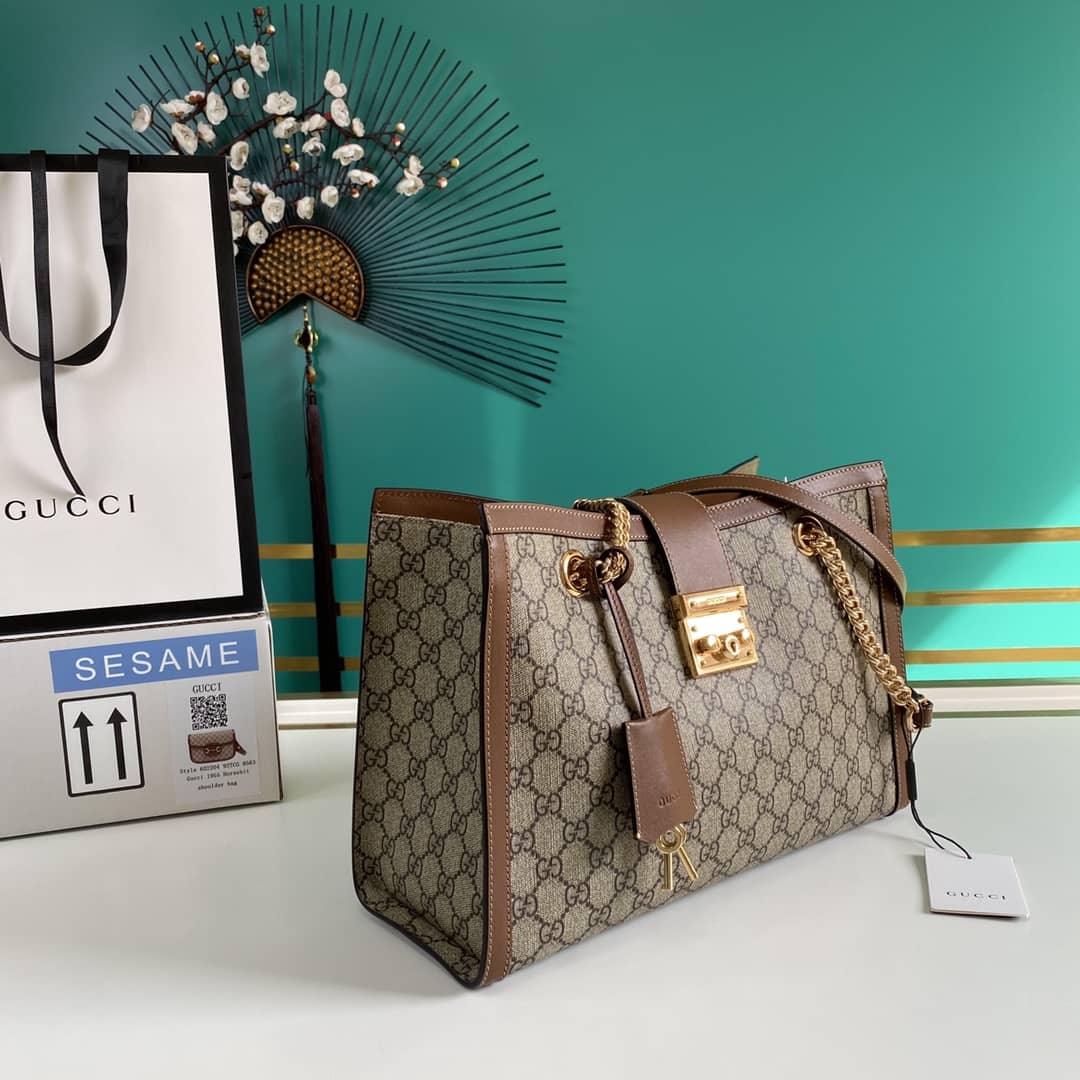 Gvc*1 Padlock GG Svp*me Canvas Shoulder Bag Replica 479197