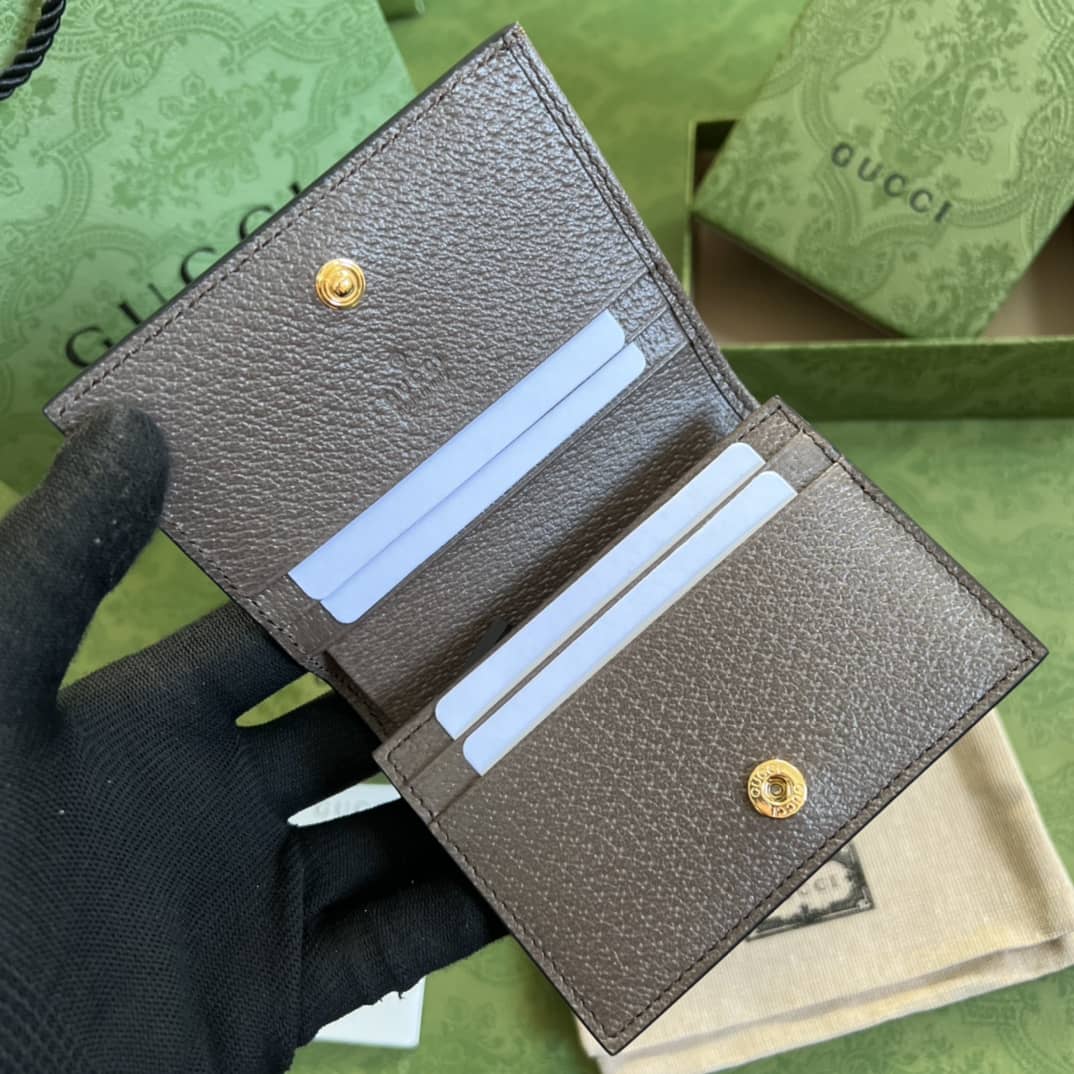 Gvc*1 Ophidia GG Card Case Wallet Replica 523155