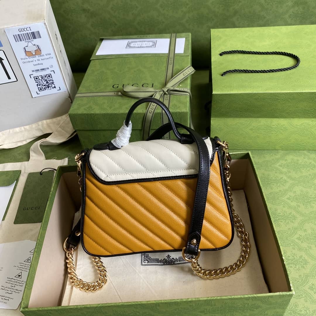 Gvc*1 Marmont GG Mini Top Handle Bag Replica 583571
