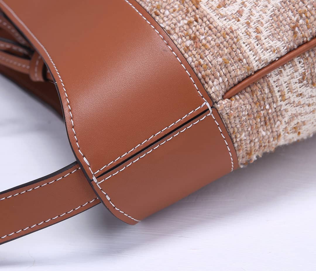 Ce1i*e Triomphe Bag Dupe Canvas Replica Bucket Bag