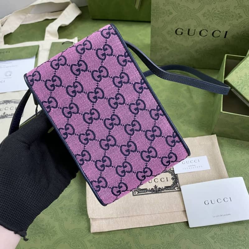 Gvc*1 GG Multicolor Mini Bag Replica Purple 657582