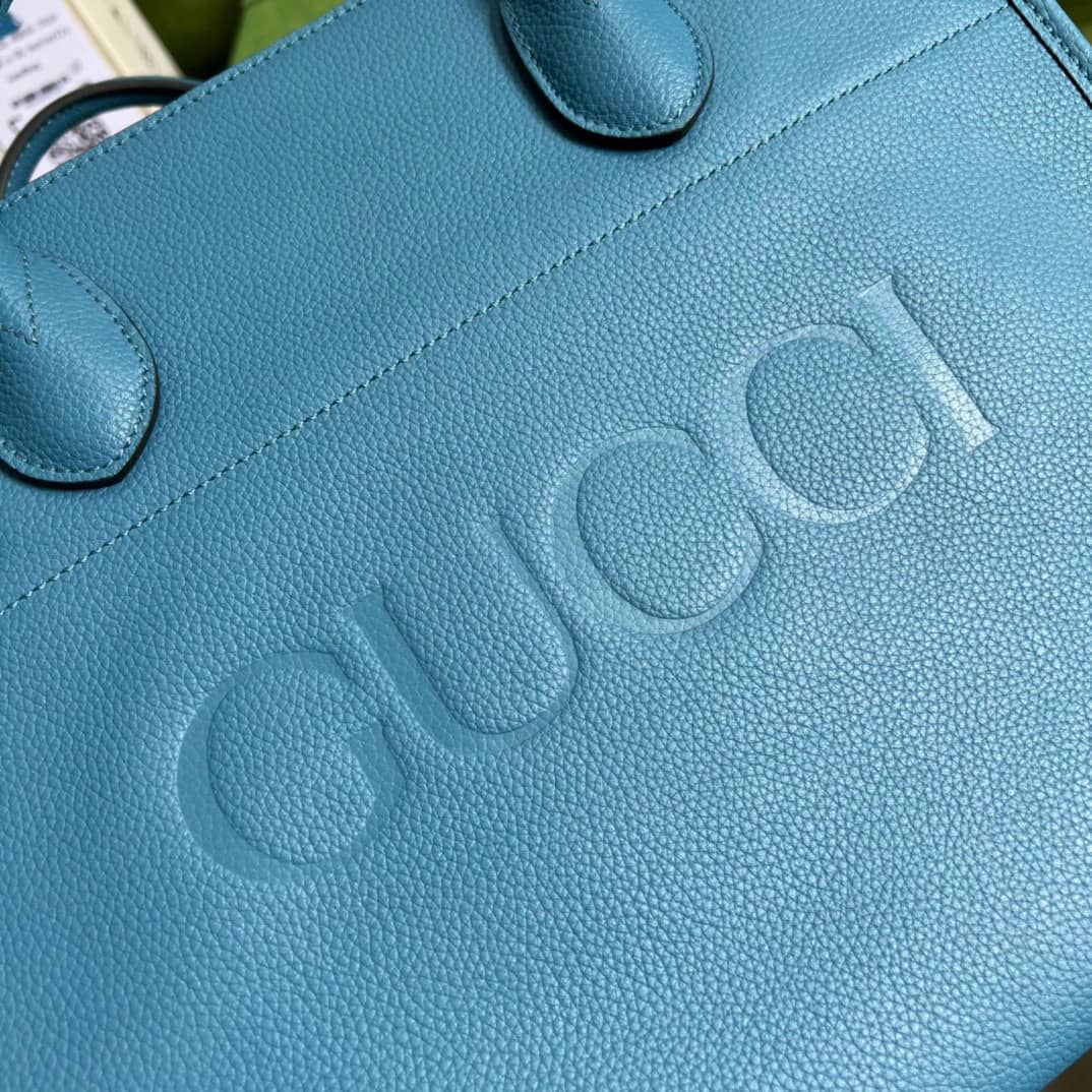 Gvc*1 Small Leather Tote With Gvc*1 Logo 674822 Replica Bag