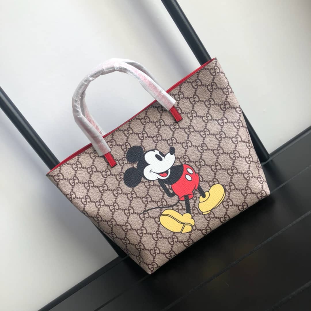 Gvc*1 Children GG Svp*me Canvas Replica Tote Brown 410812