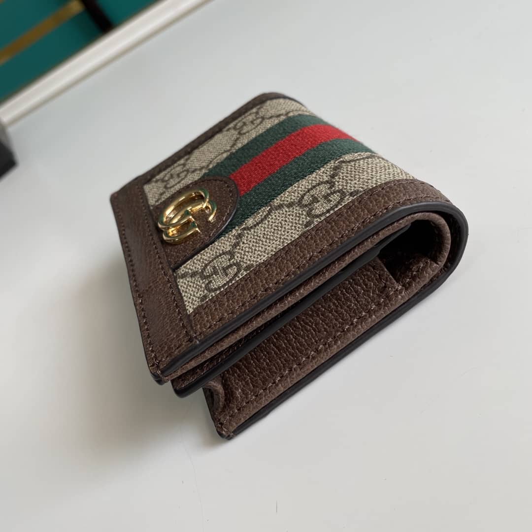 Gvc*1 Ophidia GG Card Case Wallet Replica 523155