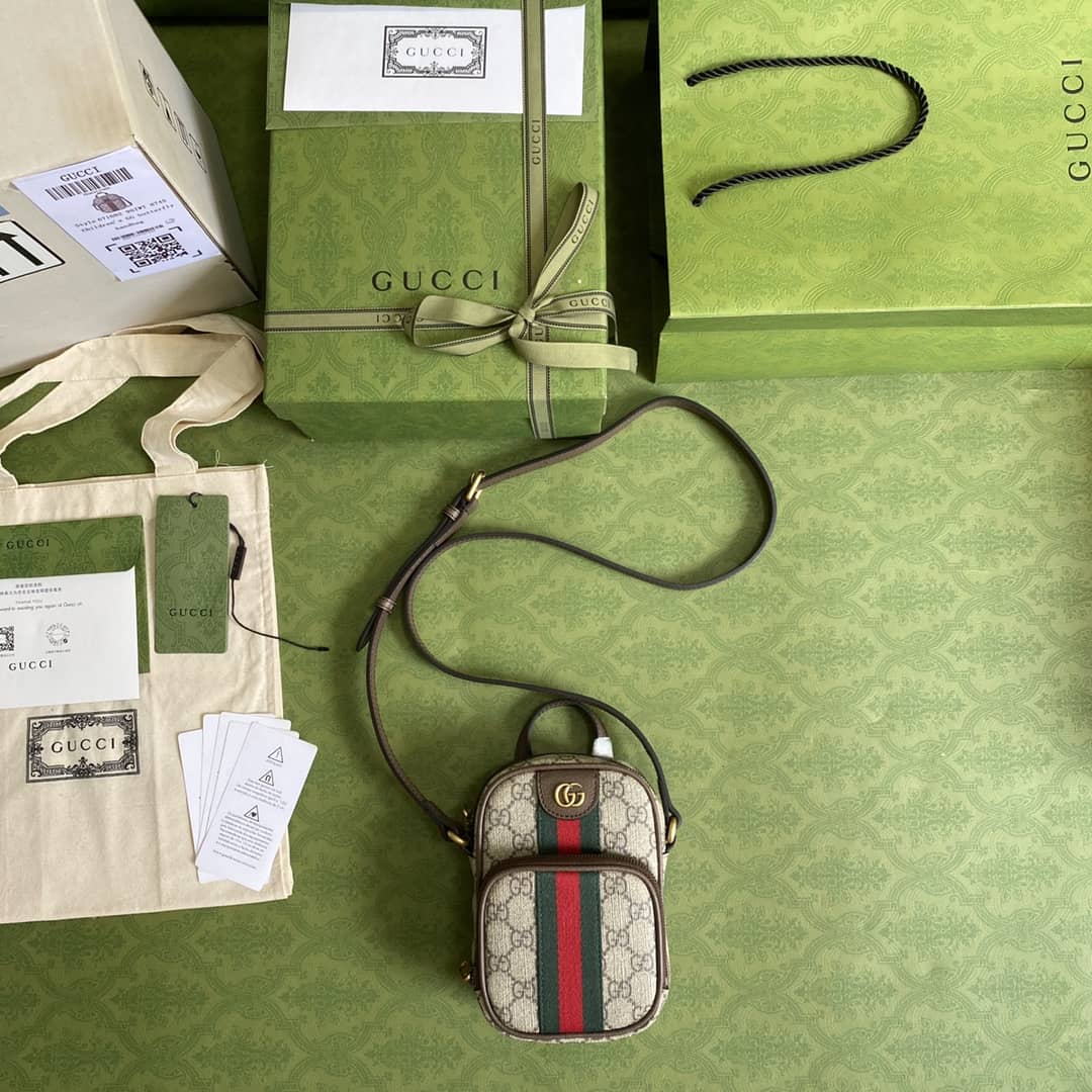 Gvc*1 Ophidia Mini Phone Bag Replica 671682