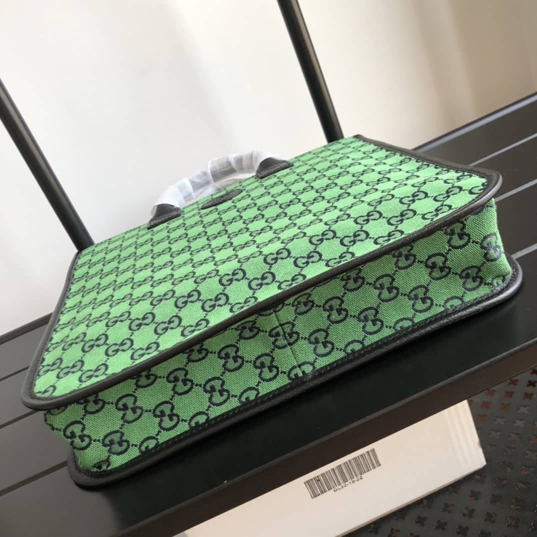 Gvc*1 GG Multicolor Kids Girl Tote Replica Green 550763