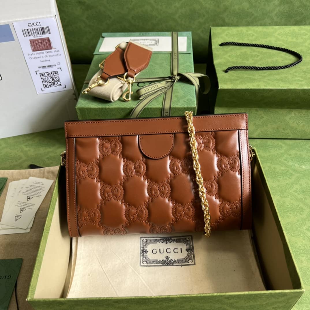Gvc*1 GG Matelassé Leather 702200 Replica Shoulder Bag