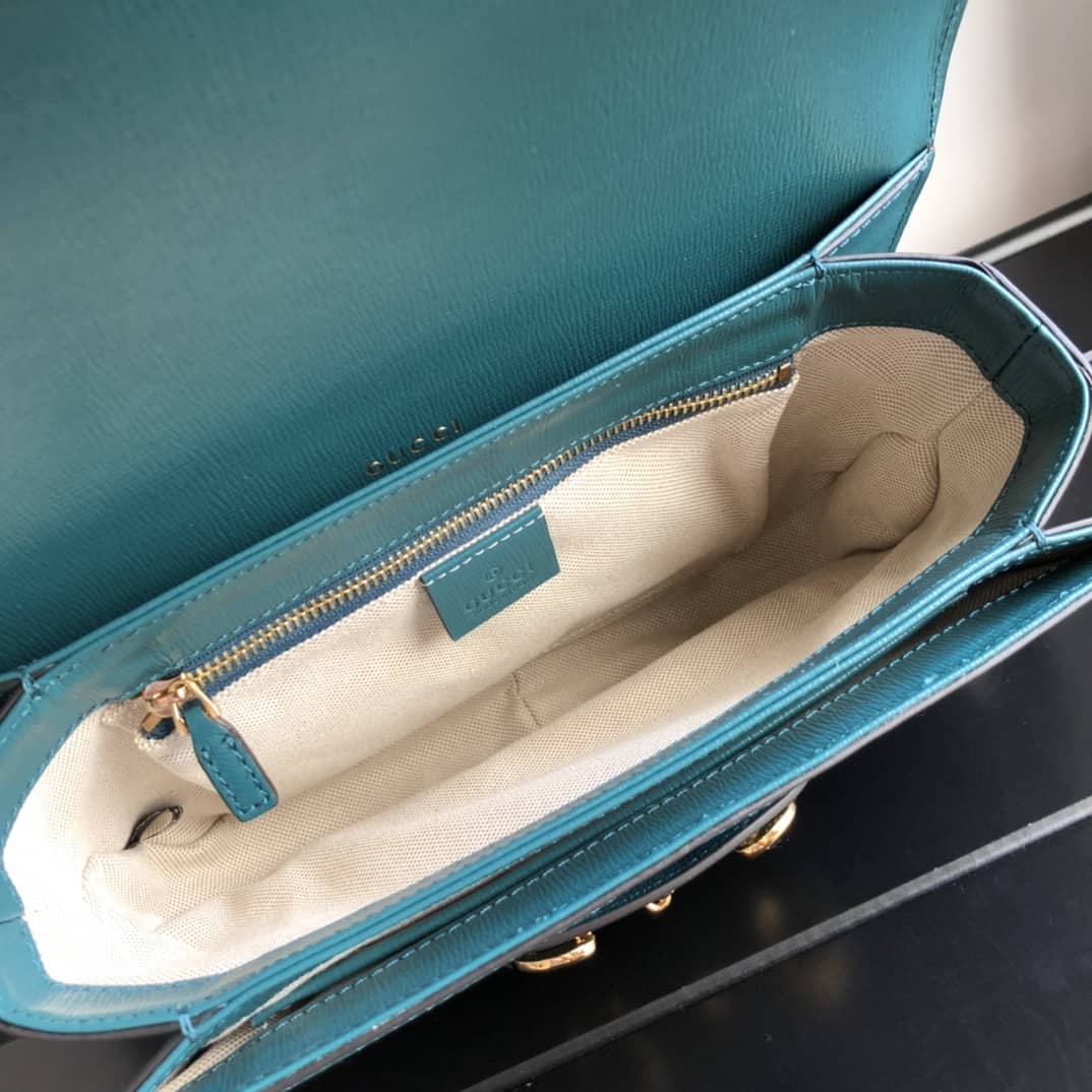 Gvc*1 Horsebit 1955 Shoulder Bag Replica Blue 602204