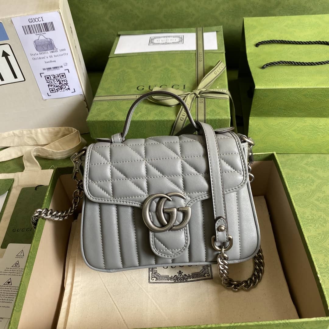 Gvc*1 Marmont GG Mini Top Handle Bag Replica 583571