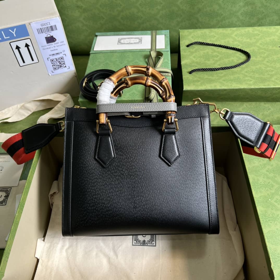 Gvc*1 Diana Small Tote Black 702721 Replica Bag