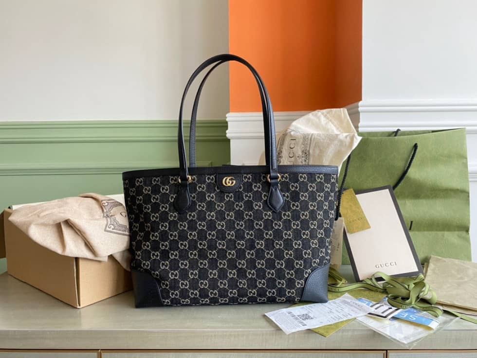 Gvc*1 Ophidia Medium GG Svp*me Canvas Tote Bag 631685 Replica