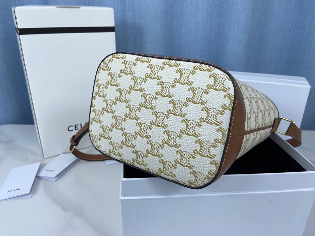 Ce1i*e Triomphe Bag Dupe Canvas Replica Bucket Bag