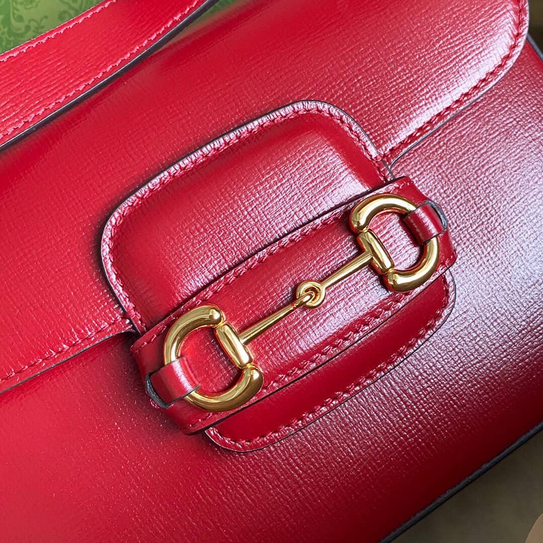 Gvc*1 Horsebit 1955 Mini Bag Replica Red 658574