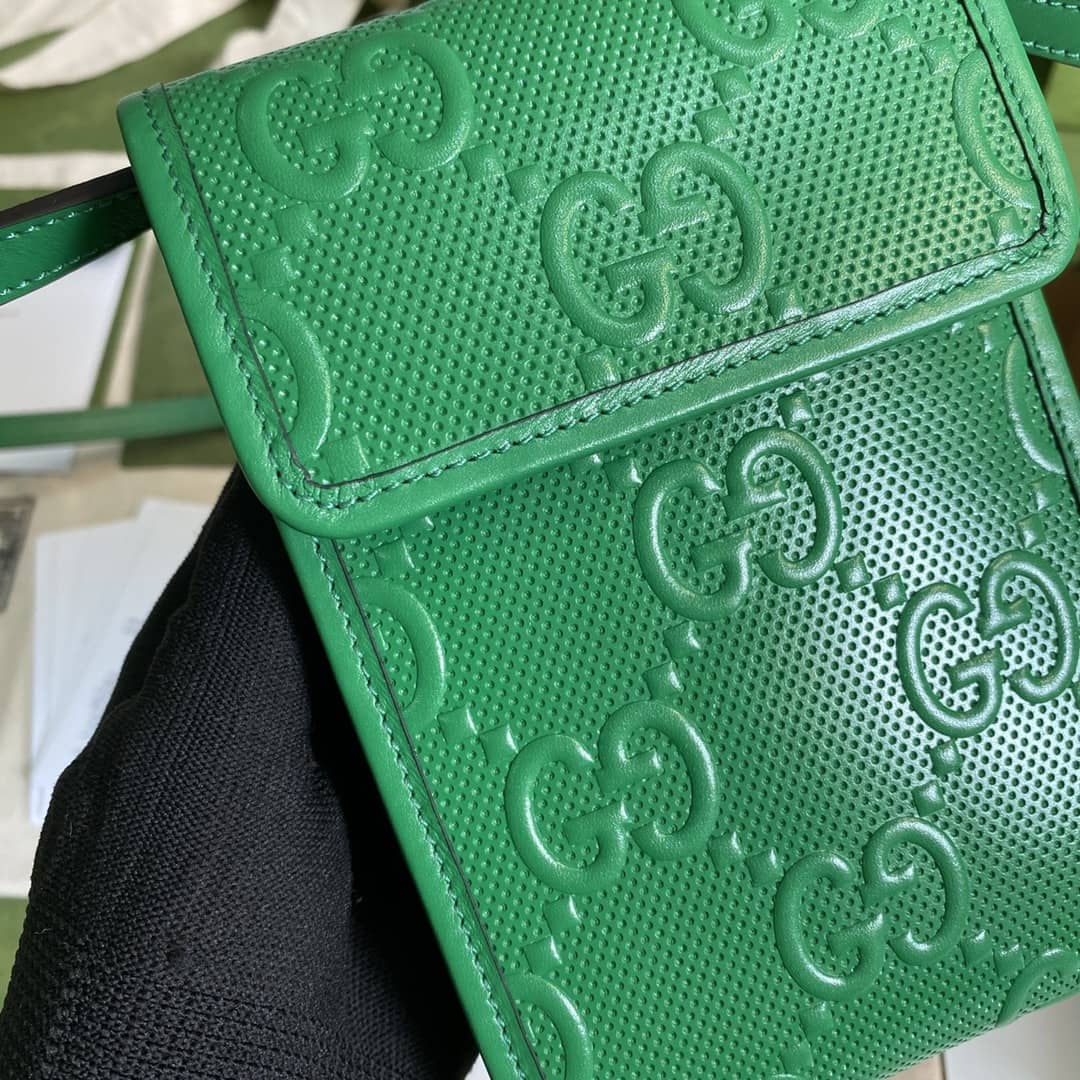 Gvc*1 GG Embossed Mini Phone Bag Replica 625571