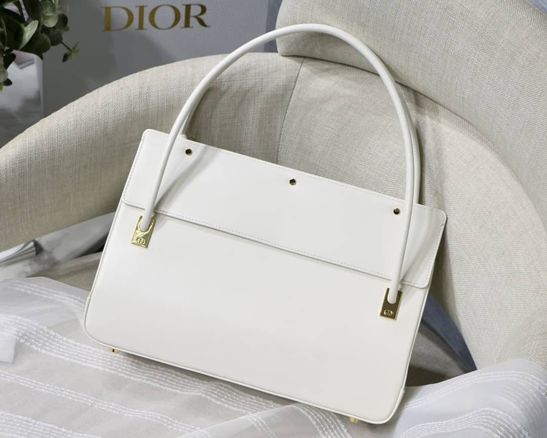D10r Latte Smooth Calfskin Parisienne Bag