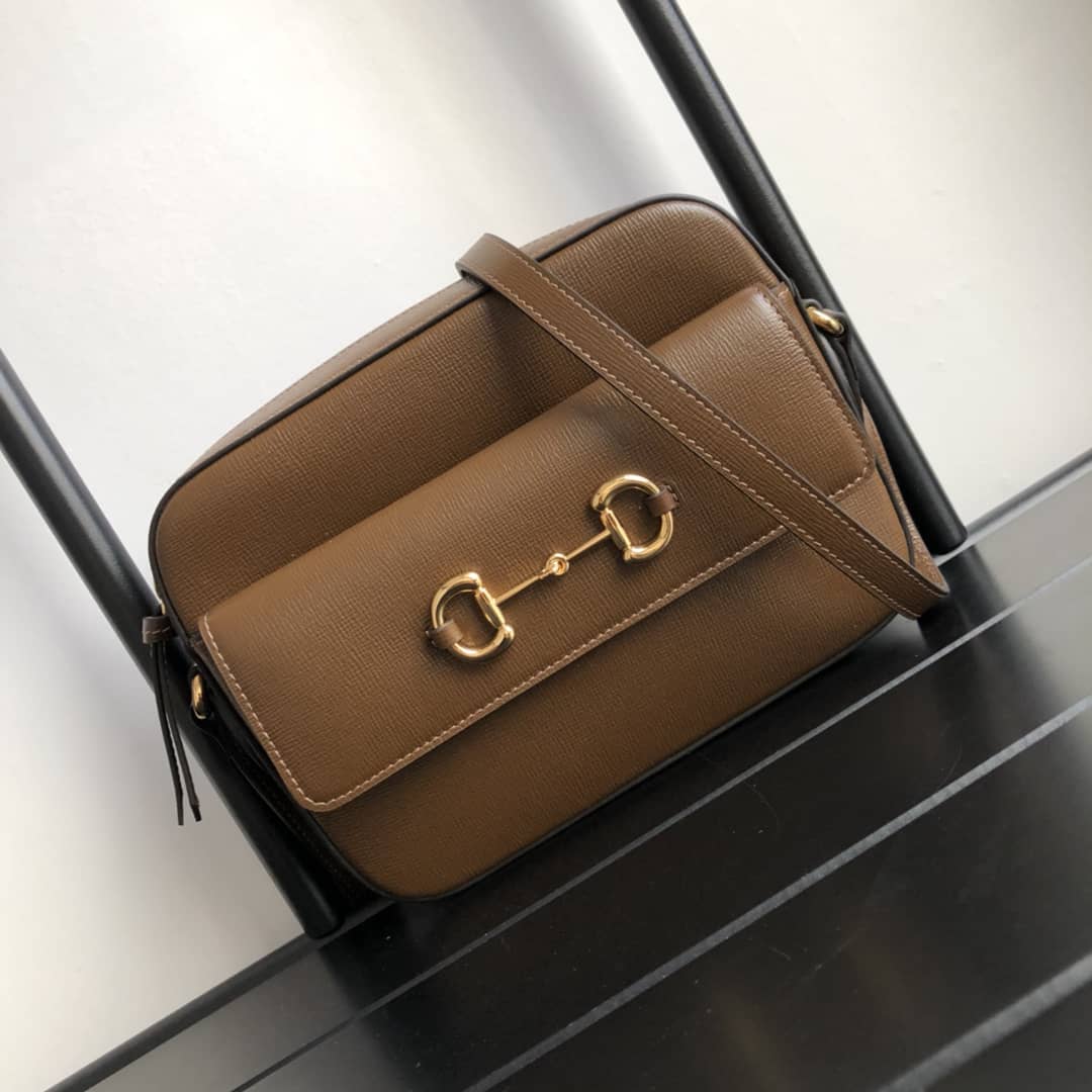 Gvc*1 Horsebit 1955 GG Crossbody Bag Replica Brown 645454