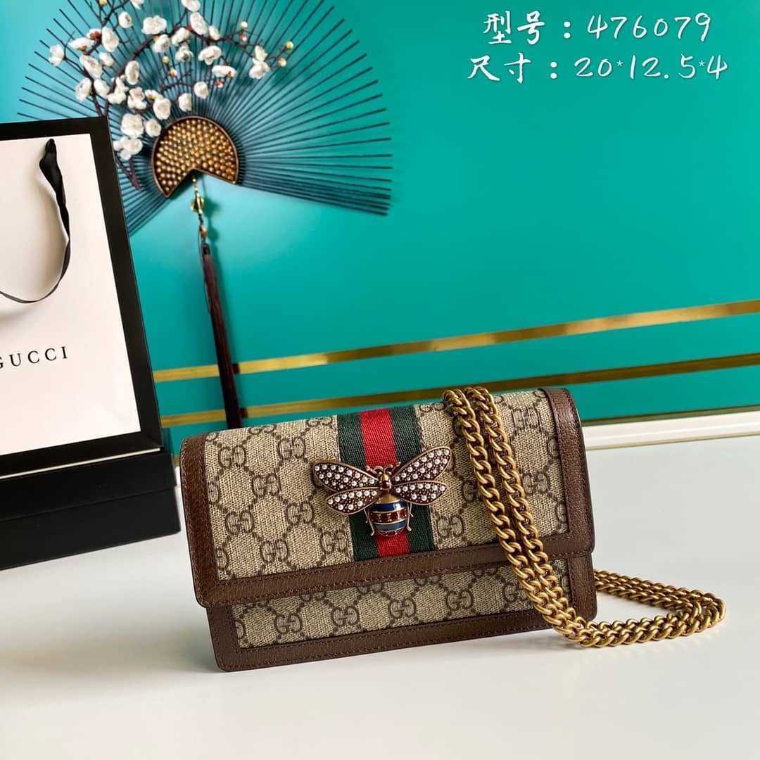Gvc*1 Queen Margaret GG Shoulder Bag Mini Chain Wallet Replica 476079