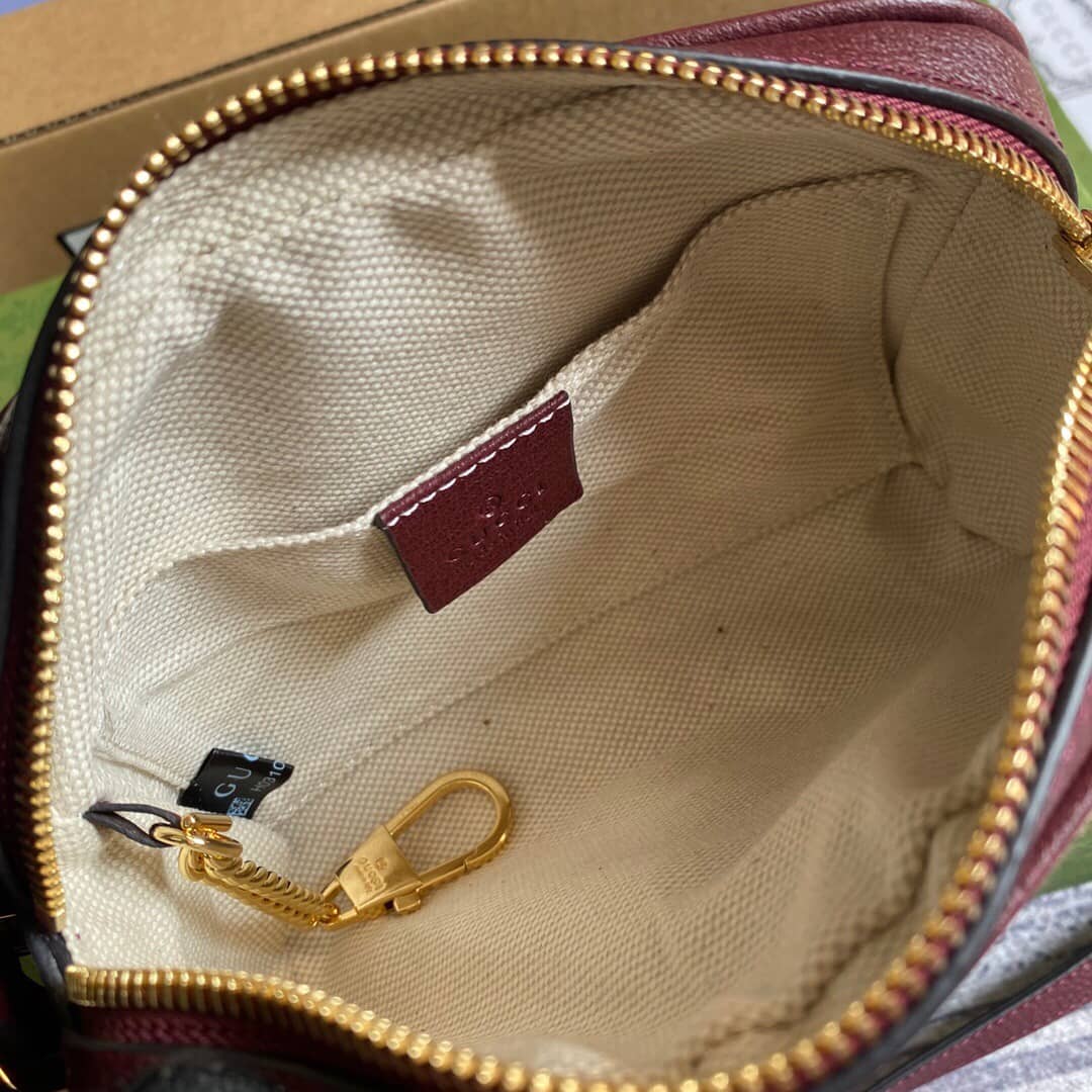 Gvc*1 Ophidia GG Svp*me Mini Shoulder Bag Replica Red 517350