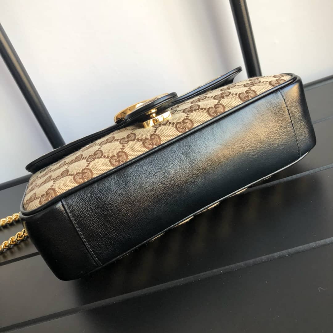Gvc*1 GG Marmont Matelasse Shoulder Bag Replica Brown 443497