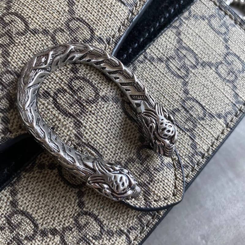 Gvc*1 Dionysus GG Svp*me S*per Mini Bag Replica Gray Black 476432