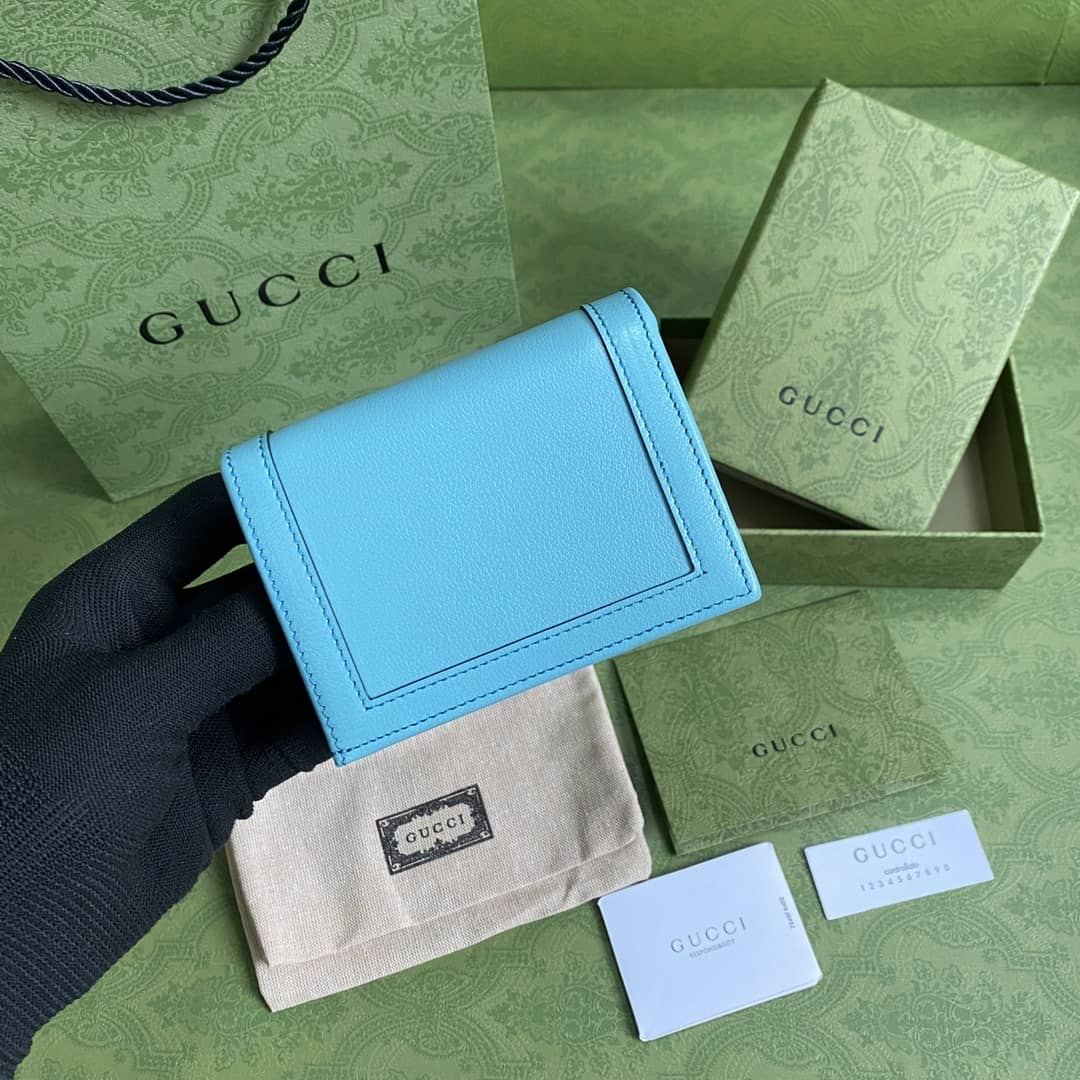 Gvc*1 Diana Leather Card Case Wallet Replica 658244