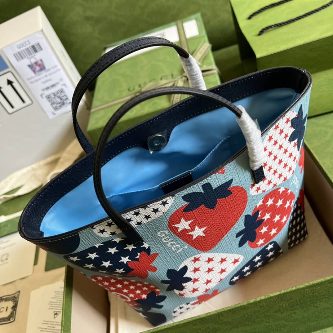 Gvc*1 Children Strawberry Star Print Tote 410812 Replica Bag