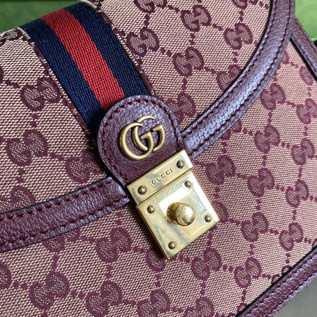 Gvc*1 Ophidia Web Small Top Handle Bag Replica 651055