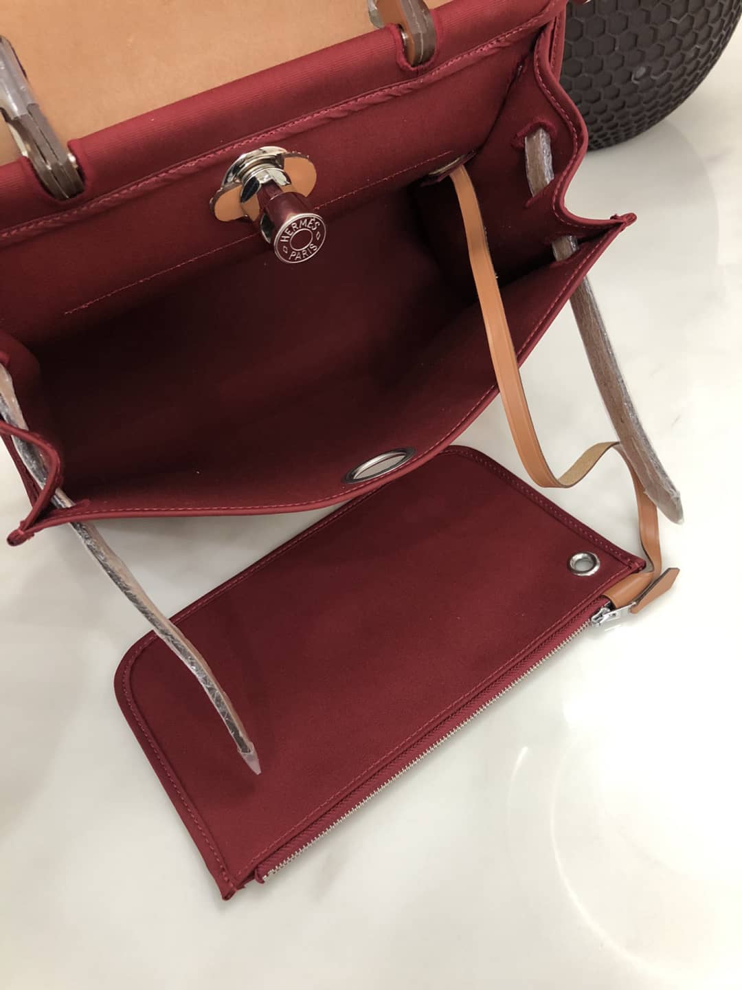 H**me5 Bag Replica 31 Canvas Leather HerBag