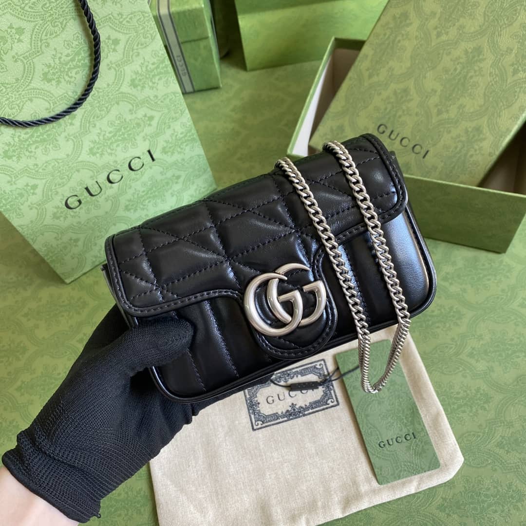 Gvc*1 GG Marmont Matelassé Mini Crossbody Bag Replica 476433