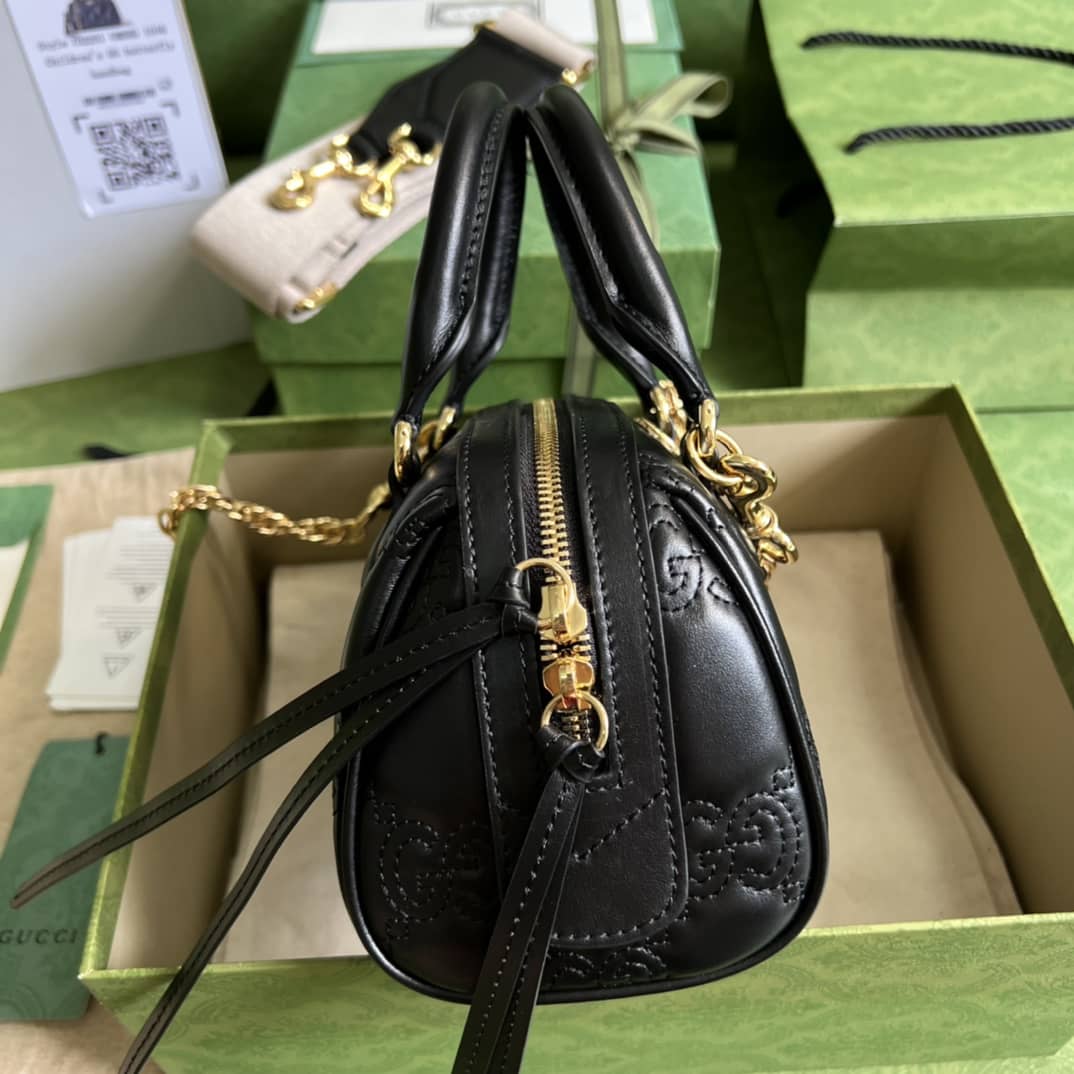Gvc*1 GG Matelassé Leather Top Handle Shoulder Bag 702251 Replica