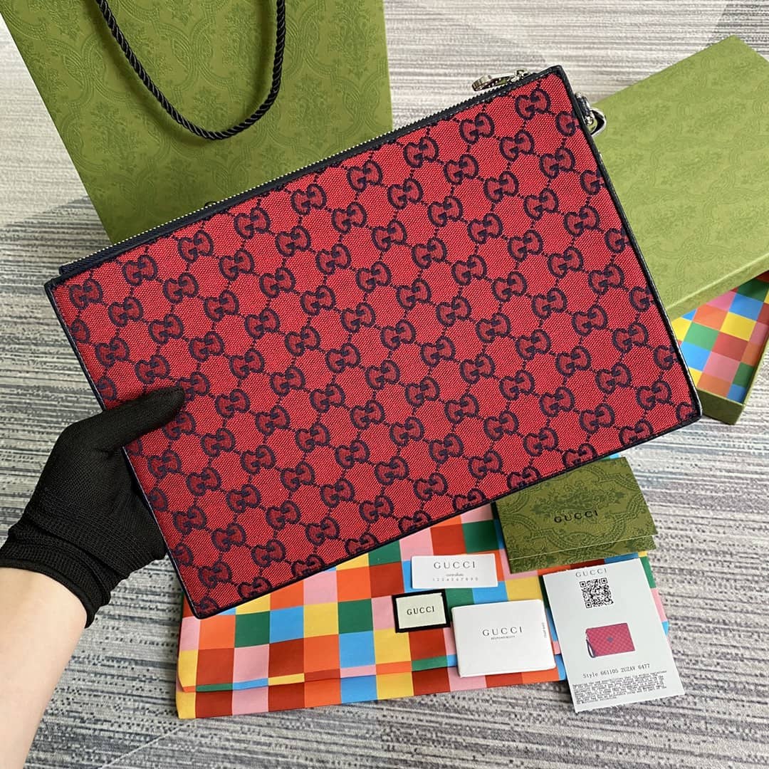 Gvc*1 Purse Dupes Multicolor Canvas GG Pouch657581
