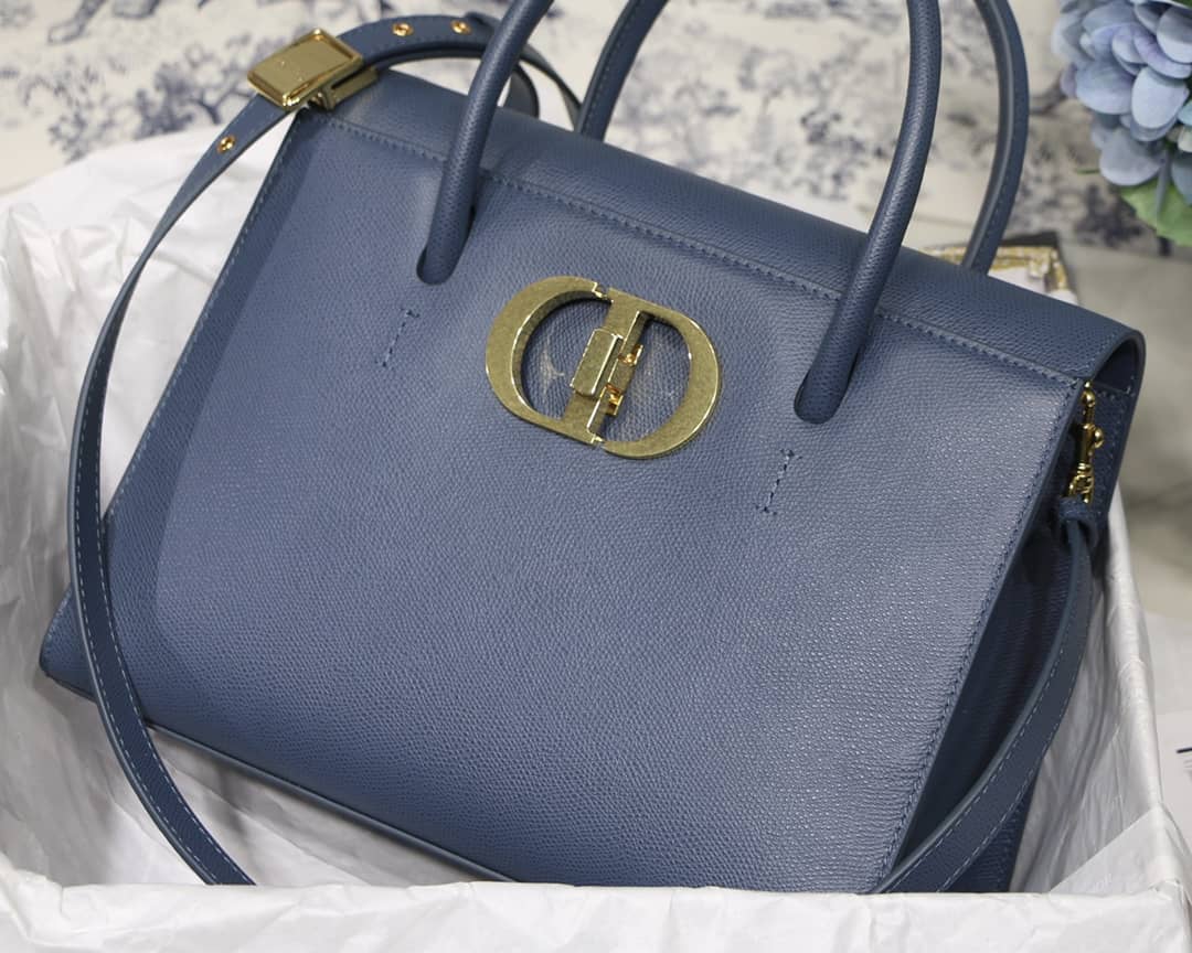 Chr1st1an D10r Box Calfskin Large St. Honore Tote